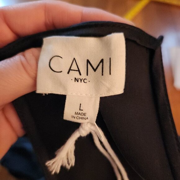 CAMI NYC The Lisa 100% Silk Black Bodysuit - NEW WITH TAGS - Picture 6 of 9